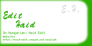 edit haid business card